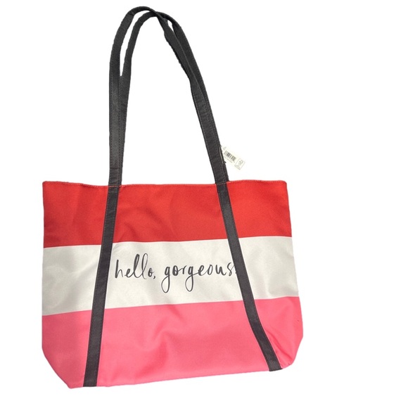 Clinique & Kate Spade Red/Pink/White Tote - Picture 1 of 4